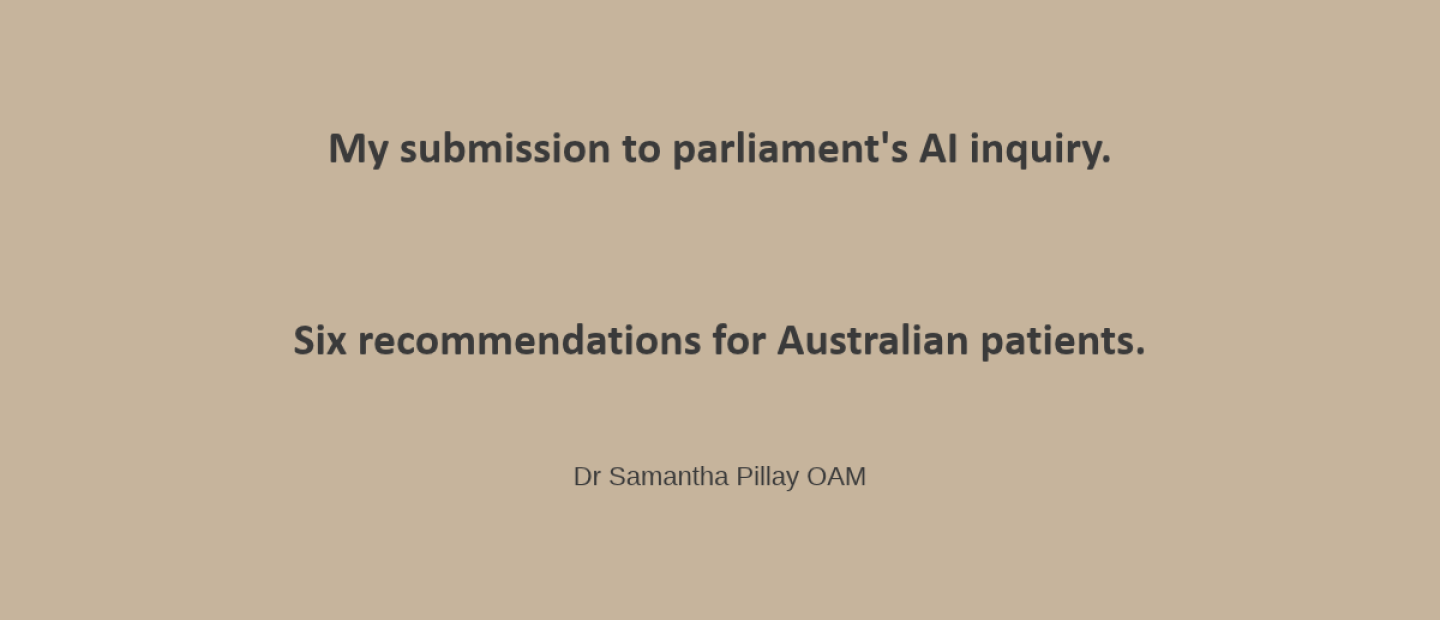 Submission to the Joint Select Committee on Artificial Intelligence